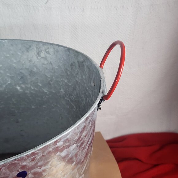 True Living Red White Blue Aluminum Grillin & Chillin Oval Outdoor Ice Bucket - Picture 10 of 16